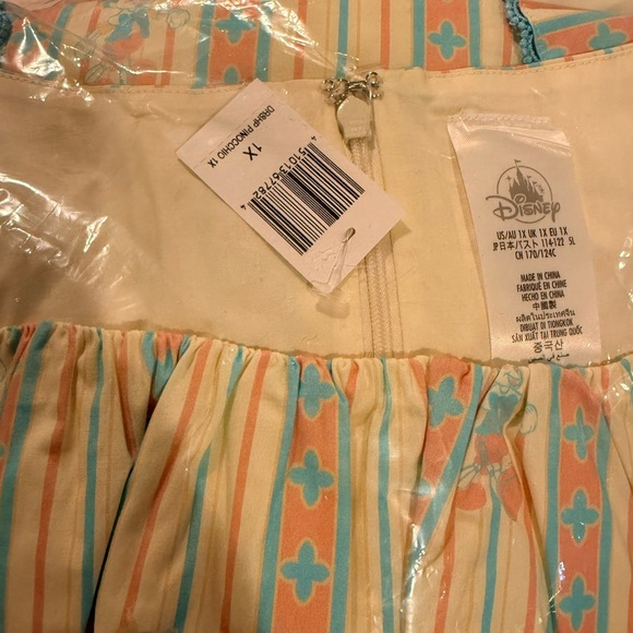 Disney Blue and Pink Pinocchio Midi Dress - Picture 6 of 6